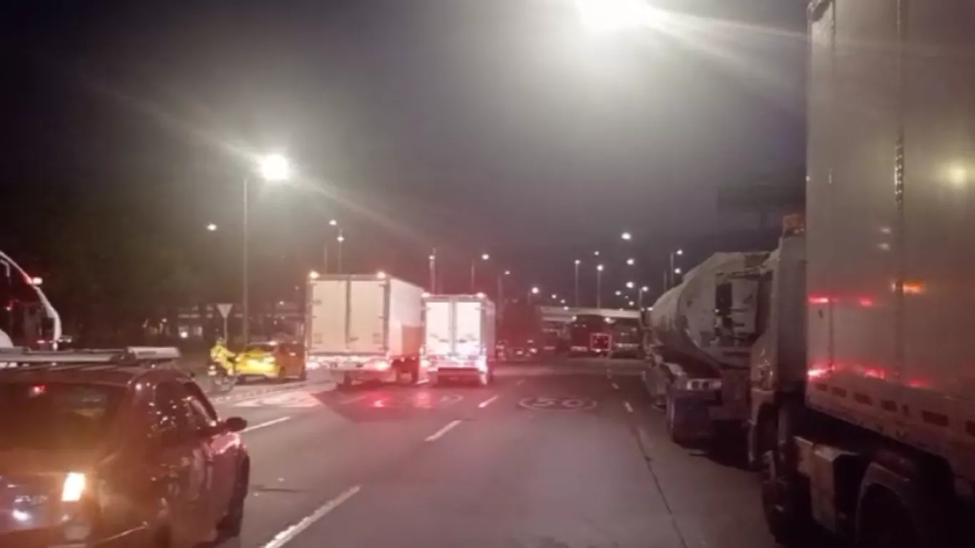 Paro camionero este es el estado de las vías en Bogotá Agenciapi.co